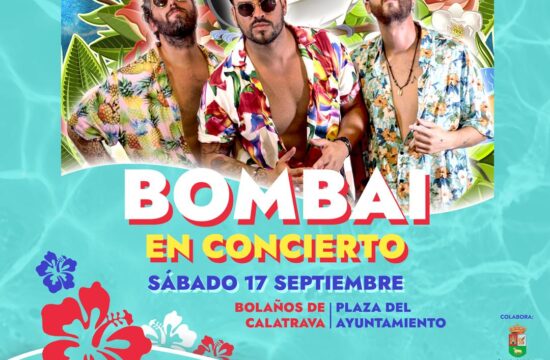 Cartel Concierto Bombai Bolaños de Cva. 2022